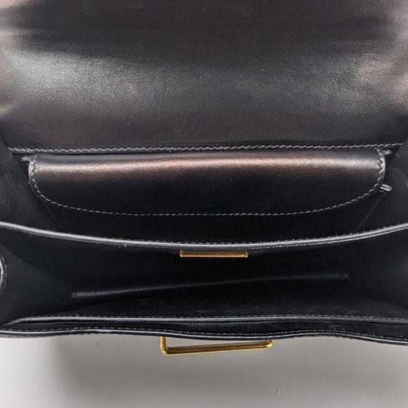 SOLD Prada Cahier Medium Black Leather Cross Body Bag - Picture 3 of 8